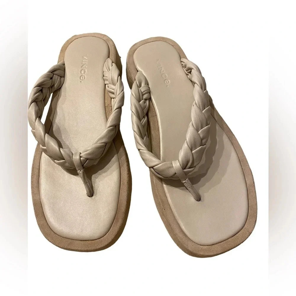 Vince Nita Braided Thong Sandals - Picture 2 of 7